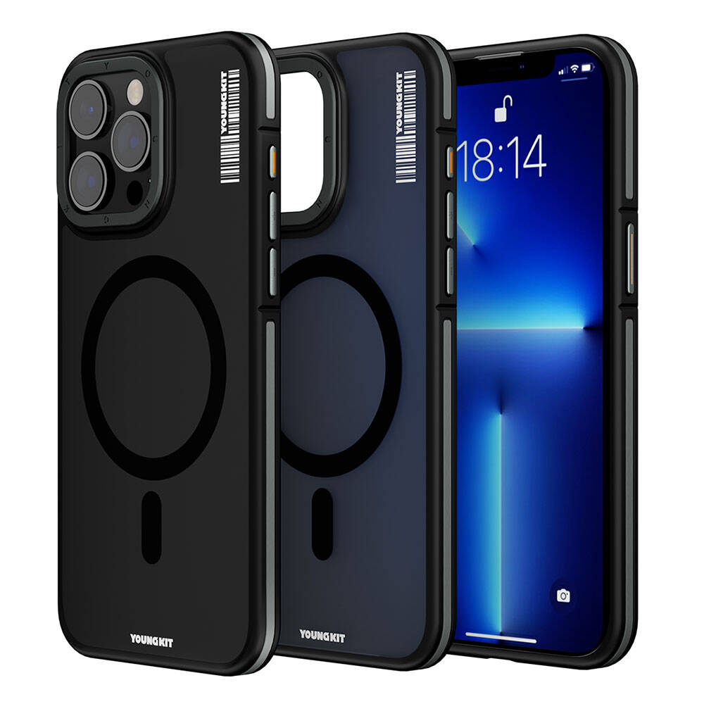 Youngkit Rock Sand Serisi iPhone 13 Pro Max Magsafe Şarj Özellikli Telefon Kılıfı - 1 Youngkit Rock Sand Serisi iPhone 13 Pro Max Magsafe Şarj Özellikli Telefon Kılıfı - 1